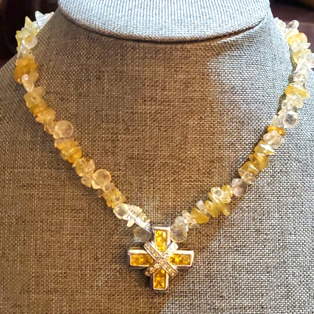 Custom Designed 18inches Yellow Sapphires